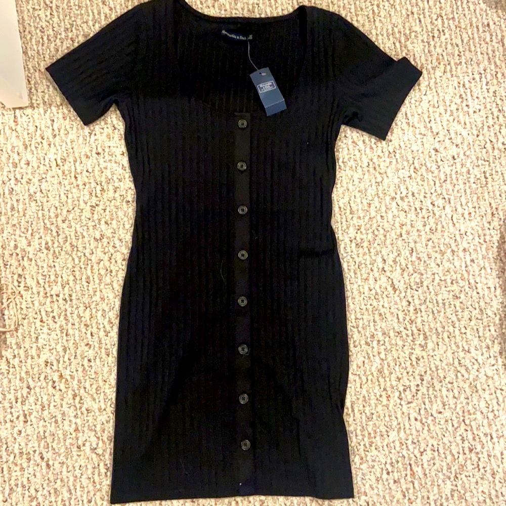 A sexy black dress